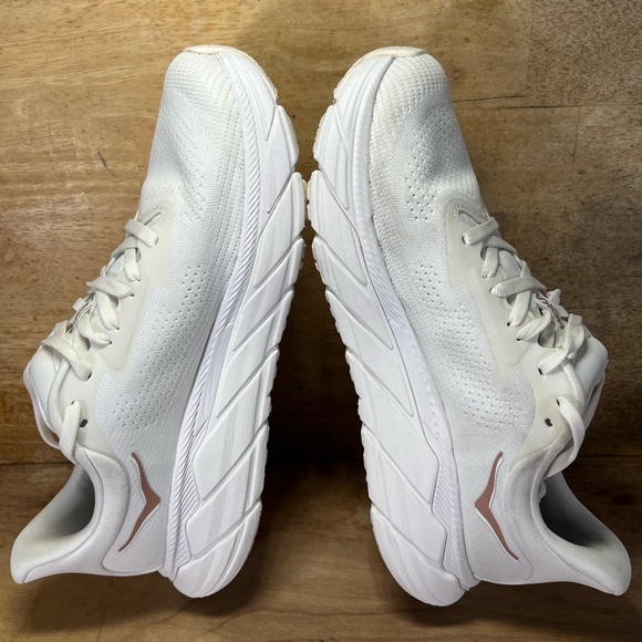 Hoka One One Arahi 7 CUSHIONED Womens Size 9 Running Shoes Sneakers White - Picture 6 of 12